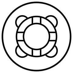 Lifeguard Vector Icon Design Illustration