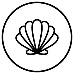 Shell Vector Icon Design Illustration