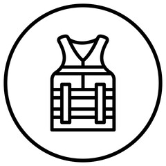 Life jacket Vector Icon Design Illustration