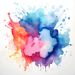 Watercolor paint stain