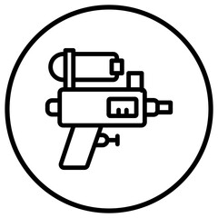 Obraz premium Water gun Vector Icon Design Illustration