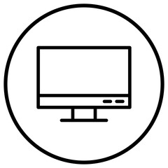 Monitor Vector Icon Design Illustration