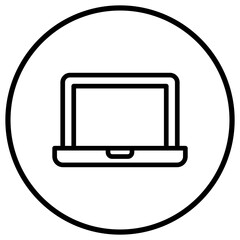 Laptop Vector Icon Design Illustration