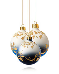 christmas ball on white background isolated