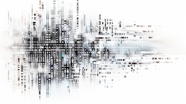 Papier peint avec code et technologie