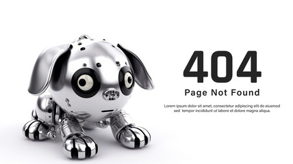 404 error page template for website. Page not found