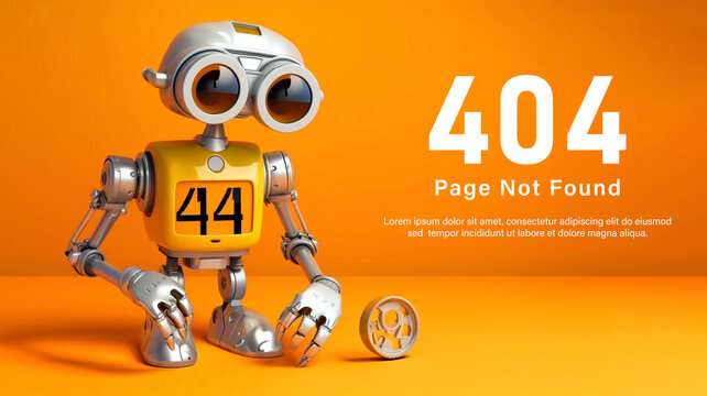 404 error page template for website. Page not found