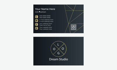 An elegant luxury Modern Creative & Clean business card design.set to print with vector & illustration. 