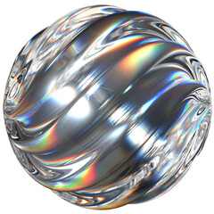 3D icon of a glass abstract object