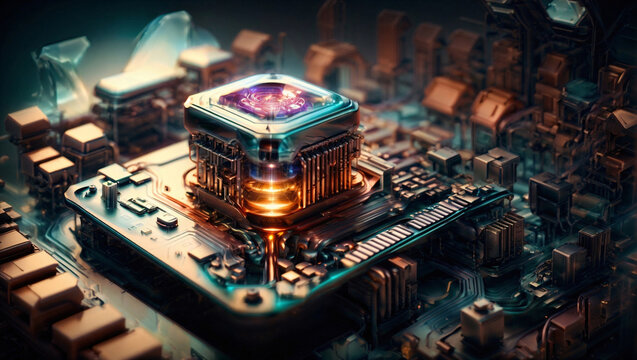processing unit chipset that illustrates a cybersecurity concept:DDoS (Distributed Denial of Service) Attacks, Social Engineering, Incident Response, Cyber Hygiene, Password Management, Cybersecurity 