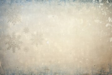 Vintage textured paper with a faint imprint of a snowflake.