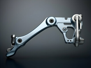 Obraz premium Different parts of a bicycle, chain, seat, disk brake, tire, handle and other parts of a bicycle