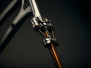 Different parts of a bicycle, chain, seat, disk brake, tire, handle and other parts of a bicycle