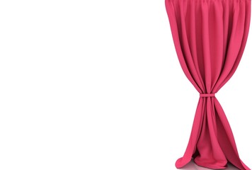 curtains.3d Render Illustration.