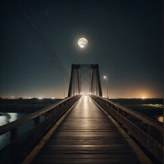 Bridge in the moonlight