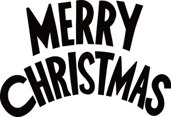Christmas Greeting with Merry Christmas letter vector design