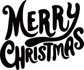 Christmas Greeting with Merry Christmas letter vector design