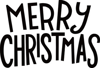 Christmas Greeting with Merry Christmas letter vector design