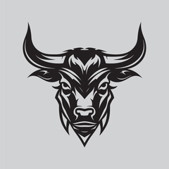Bull Head Image Vector, Art and Logo