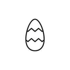 Egg icon vector. Linear style sign for mobile concept and web design. Egg symbol illustration. Pixel vector graphics - Vector.	