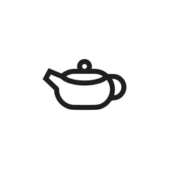 Teapot icon vector. Linear style sign for mobile concept and web design. Teapot symbol illustration. Pixel vector graphics - Vector.	