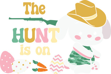 Western Easter Sublimation Illustration