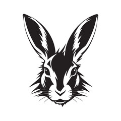 Rabbit Head Image Vector, illustration of a rabbit