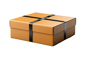 Obraz premium wooden box isolated on a Transparent background. Generative AI