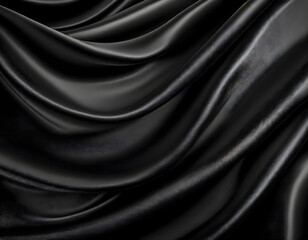 Obraz premium black silk fabric 