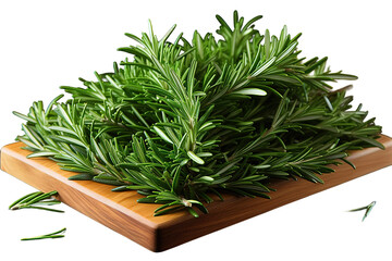 green rosemary isolated on a Transparent background. Generative AI