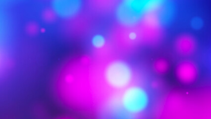 Abstract blurred tone color lights background. Colorful blurry particles bokeh effect background. Moving bokeh, defocus, blur, blinking light.