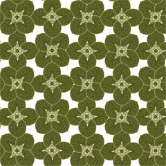 Water lilies. Vector pattern.