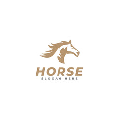 horse logo icon vector template.