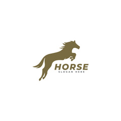 horse logo icon vector template.