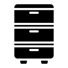 filling cabinet glyph icon