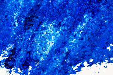 Blue paint texture background blue color