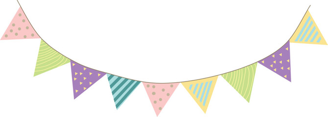 Bunting flag illustration