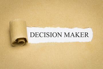 Decision Maker - obrazy, fototapety, plakaty