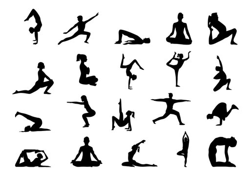 Yoga Icon Silhouette