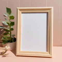 Blank photo frame