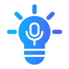 Obraz premium idea gradient icon