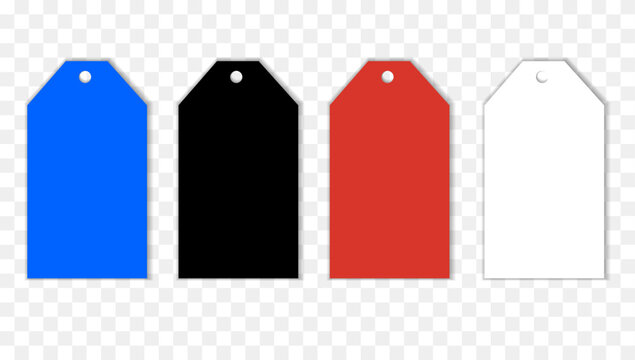 Set of sale tags and labels, template shopping labels. Blank, discount and price tags on paper. Special offer. Vector illustration concept black friday and kyber monday, sale and shopping