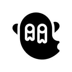 ghost glyph icon