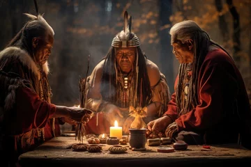 Foto op Canvas Ancestral Traditions: Spiritual Ceremony in Native American Culture © Exotic Escape