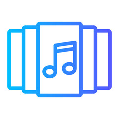 music album gradient icon
