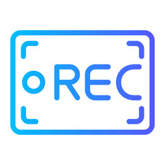 record gradient icon