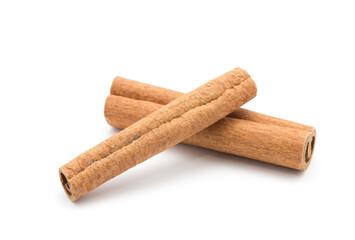 cinnamon isolated on white background