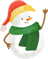 hand drawn illustration christmas winter snowmen illustration - 670574610