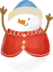 hand drawn illustration christmas winter snowmen illustration - 670574616