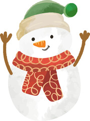 hand drawn illustration christmas winter snowmen illustration - 670574635